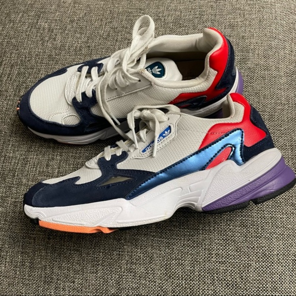 Adidas Falcon Retro Sneakers Size 7 - Picture 7 of 10